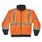 Ergodyne Hi-Vis 2-in-1 Bomber Jacket, Oxford Polyester, Class 3 Hi-Viz Orange, S 8379 - alternate 1
