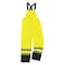 Ergodyne Black Bottom Rain Bibs, Lime, Medium, Polyester/Polyurethane Coating, 30" to 34" Waist, M 8918BK - alternate 1