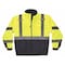 Ergodyne Quilted Bomber Jacket, 300D Oxford Polyester, Class 3 Type R, Hi-Viz Lime, M 8377 - alternate 1
