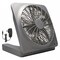 Treva/O2Cool 10" Blade Dia Compact Fan, 2 Speeds, Gray, Plug-in with the AC adapter FD10101A - alternate 1