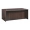 Mayline Bow Front Desk 42" D X 29-1/2" H, 72" W X MDF (Medium Density Fiberboard) - Platform, Mocha ABD7242LDC - alternate 1