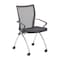 Mayline Training Chair Integrated Arms, 18-1/2" Height, Mesh, Black TSH1BB - alternate 1