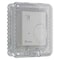 Safety Technology International Small Thermostat Protector, Polycarbonate, Flush Mount, 4 in W x 4 in H x 1 3/8 in D, Clear STI-9102 - alternate 1