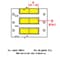 Brady 1" x 1-21/32" Yellow Wire Marking Sleeves 3FR-1000-2-YL-2 - alternate 1