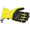 Seirus Leather Gloves, Amara Synthetic Leather Palm, High Visibility Yellow, 2XL 8107-XXL HI VIS - alternate 2