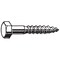 Zoro Select Lag Screw, 1/2 in, 14 in, Steel, Hot Dipped Galvanized Hex External Hex Drive, 5 PK U08450.050.1400 - alternate 1
