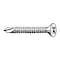Zoro Select Self-Drilling Screw, #8 x 1 in, Plain 410 Stainless Steel Flat Head Phillips Drive, 100 PK U31880.016.0100 - alternate 1