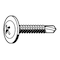 Zoro Select Self-Drilling Screw, #8 x 3/4 in, Zinc Plated Steel Wafer Head Phillips Drive, 200 PK U29580.016.0075 - alternate 1