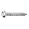 Zoro Select Sheet Metal Screw, #12 x 2 in, Zinc Plated Steel Flange Hex Head Slotted Drive, 100 PK U28100.021.0200 - alternate 1