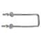 Zoro Select Square U-Bolt, 3/8"-16, 6 in W, 7 in H, Hot Dipped Galvanized Steel U17264.037.0607 - alternate 1