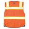 Kishigo Medium Men's Safety Vest, Orange 1516-M - alternate 2