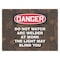 Accuform Welding Screen, Do Not Watch Arc Welder At Work, Vinyl, 13 oz/sq yd., 8 ft W x 6 ft. H, Red PWD122RD - alternate 1