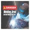 Accuform Welding Screen, Welding Area Do Not Watch the Arc, Vinyl, 13 oz/sq yd., 6 ft W x 6 ft H, Red PWD108RD - alternate 1