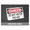 Accuform Welding Screen, Do Not Watch the Arc, Welding Area, Vinyl, 13 oz/sq yd., 8 ft W x 6 ft H., Red PWD106RD - alternate 1