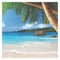 Accuform Printed Welding Screen, Tropical Island, Transparent Vinyl, 13 oz/sq yd, 6 ft W x 6 ft H, Red PWD136RD - alternate 1
