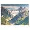Accuform Printed Welding Screen, Mountain Image, Transparent Vinyl, 13 oz/sq yd, 8 ft W x 6 ft H, Red PWD142RD - alternate 1