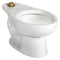 American Standard Toilet Bowl, 1.28 to 1.6 gpf, Flushometer, Floor Mount, Elongated, White 2599001.020 - alternate 1