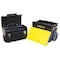Stanley Stanley Rolling Tool Box Set, 2 Drawer, Black, Plastic, 11 in W x 18-1/2 in D x 25 in H STST18613 - alternate 2