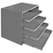 Durham Mfg Sliding Drawer Cabinet Frame, 4 Drawers, 20-1/4 in W x 12-1/2 in D x 15 in H 310B-95 - alternate 1