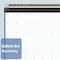 Quartet Grid Board, Steel, 48 in, 72 in, Aluminum/Plastic Frame, White, Gloss TEM547B - alternate 3
