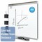 Quartet Dry Erase Board, Melamine, 36 in, 48 in, Aluminum/Plastic Frame, White, Gloss TE544AP2-24 - alternate 5