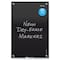 Quartet 24" H x 36" W Magnetic Glass Dry Erase Board, Gloss, Black G3624B - alternate 3