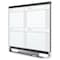 Quartet Calendar Planning Board, Plastic, 36 in, 48 in, Fiberboard/Plastic Frame, White/Gray/Red, Gloss 4MCP43P2-24 - alternate 2