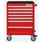 Westward WESTWARD Rolling Tool Cabinet, 7-Drawers, Gloss Red, 27" W x 19" D x 39.5" H 32H888 - alternate 5