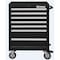 Westward WESTWARD Rolling Tool Cabinet, 7-Drawers, Gloss Black, 27" W x 19" D x 39.5" H 32H889 - alternate 3