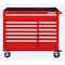 Westward WESTWARD Rolling Tool Cabinet, 13-Drawers, Gloss Red, 42" W x 19" D x 40" H 32H891 - alternate 3
