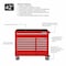 Westward WESTWARD Rolling Tool Cabinet, 13-Drawers, Gloss Red, 42" W x 19" D x 40" H 32H891 - alternate 6