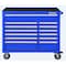 Westward WESTWARD Rolling Tool Cabinet, 13-Drawers, Powder Coated Blue, 42" W x 19" D x 40" H 32H893 - alternate 4