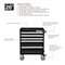 Westward WESTWARD Rolling Tool Cabinet, 5-Drawers, Powder Coated Black, 27" W x 18" D x 33" H 32H895 - alternate 4
