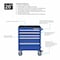 Westward WESTWARD Rolling Tool Cabinet, 5-Drawers, Powder Coated Blue, 27" W x 18" D x 33" H 32H896 - alternate 6