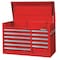 Westward WESTWARD Top Chest, 11-Drawers, Powder Coated Red, 41.5" W x 18.5" D x 27" H 32H839 - alternate 1
