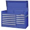 Westward WESTWARD Top Chest, 11-Drawers, Powder Coated Blue, 41.5" W x 18.5" D x 27" H 32H841 - alternate 1