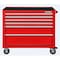 Westward WESTWARD Rolling Tool Cabinet, 6-Drawers, Gloss Red, 42" W x 19" D x 40" H 32H852 - alternate 4