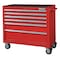 Westward WESTWARD Rolling Tool Cabinet, 6-Drawers, Gloss Red, 42" W x 19" D x 40" H 32H852 - alternate 1