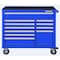 Westward WESTWARD Rolling Tool Cabinet, 11-Drawers, Powder Coated Blue, 42" W x 19" D x 40" H 32H857 - alternate 6