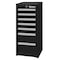 Westward WESTWARD Side Cabinet, 7-Drawers, Powder Coated Black, 15.5" W x 18" D x 34" H 32H865 - alternate 1