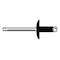 Zoro Select Blind Rivet, Flanged Head, 3/16 in Dia., 29/64 in L, Aluminum Body, 250 PK U33191.018.0064 - alternate 1