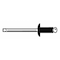 Zoro Select Blind Rivet, 1/4 in x0.750 in, Dome, PK100 U33190.025.0088 - alternate 1