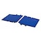 Zoro Select Cable Ramp, 2-1/4 in H, 38-1/2 in L, 21-3/4 in W, 1 Channel, Polyurethane, Blue, 1 PR CPRP-1X125-BLU - alternate 1