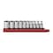 Gearwrench 10 Piece 1/4" Drive 12 Point Standard SAE Socket Set 80307D - alternate 1
