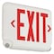 Dual-Lite Exit Sign with Emergency Lights, White, 1 or 2 Face(s), LED, Universal Mount EVCURWDI - alternate 1