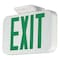 Compass Exit Sign, White, 1 or 2 Face(s), LED, Universal Mount, Nickel Cadmium CEG - alternate 1