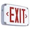 Compass Exit Sign, Silver, 1 Face(s), LED, Universal Mount, Nickel Cadmium CEWSRE - alternate 1
