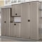 Suncast Shelving Storage Cabinet, 72 in H, 30 in W, 20-1/4 in D, Recessed Pull, Padlock Hasp, 3 Shelves BMC7200 - alternate 2