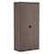 Suncast Shelving Storage Cabinet, 80-1/4 in H, 40 in W, 20-1/4 in D, Recessed Pull, Padlock Hasp, 3 Shelves BMC8000 - alternate 1