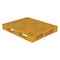 Vestil High Density Polyethylene (HDPE) Pallet, 47.375 in L, 39.5 in W, 6 H PLP2-4840-YELLOW - alternate 1